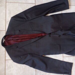 Express Innovator skinny fit charcoal suit